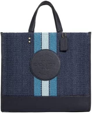 Coach Dempsey Leather Crossbody Bag 40 with Coach Patch * Blue/Blue/Multi Color - # CA593, robin blue