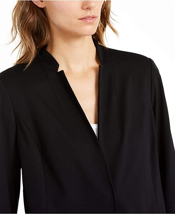 Alfani Single Button Slit Blazer Black Small
